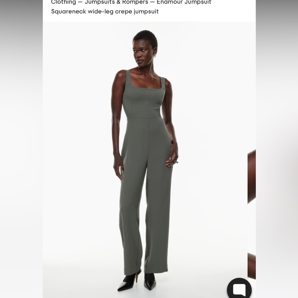 Aritzia Wilfred Enamour Jumpsuit Coal Gray Babaton